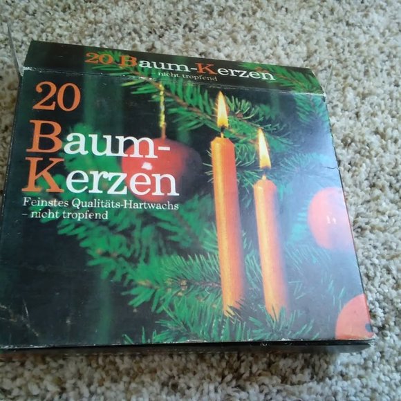 Vintage Accents Vintage Partial Box Of German Baum Kerzen Candles